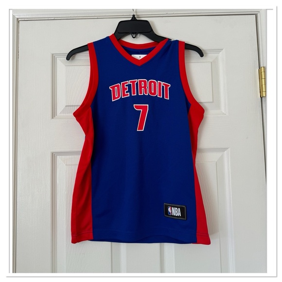 NBA Detroit Pistons #7 Killian Hayes Boys Jersey Basketball Youth - Picture 2 of 4